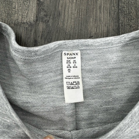 Spanx Dolman Perfect Length Top Soft Grey Heather Size Small Petite - Picture 6 of 11